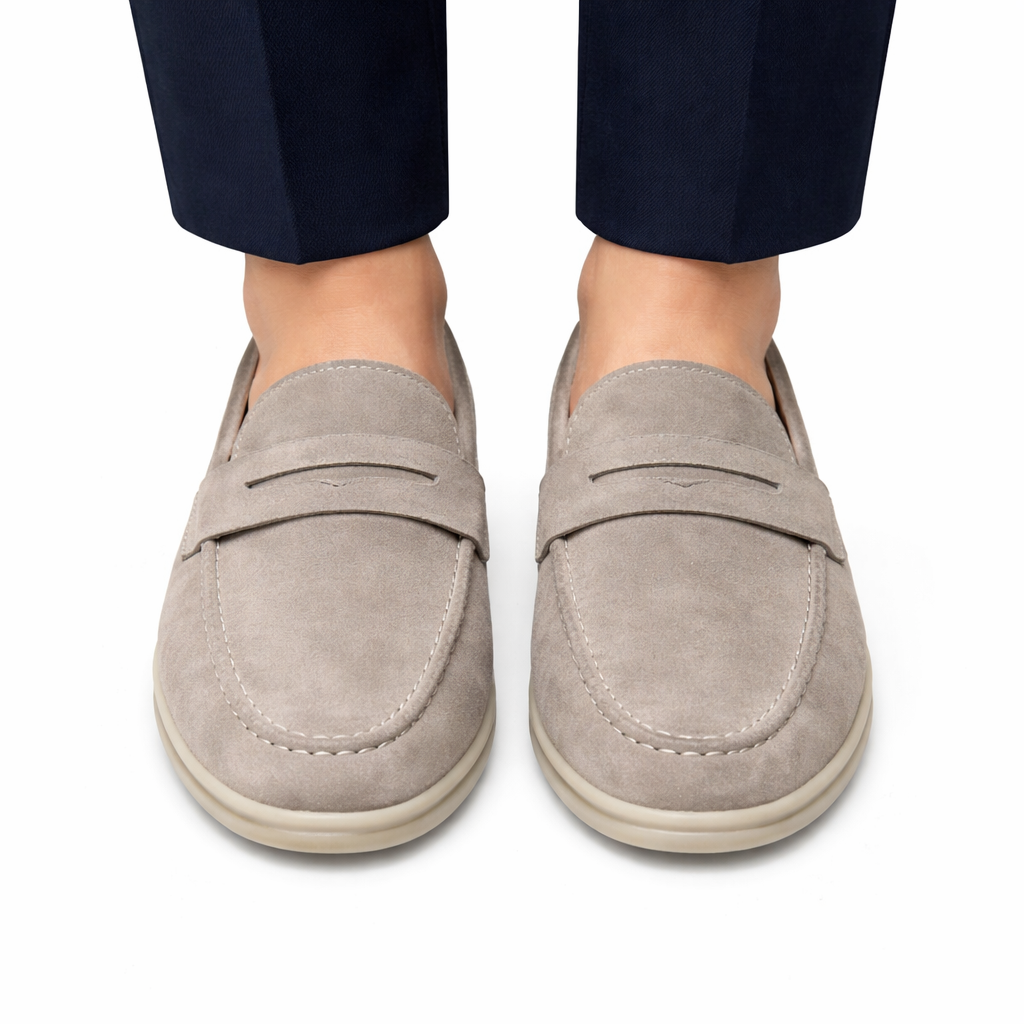 Valmont | Nubuck Suede Retro Loafers