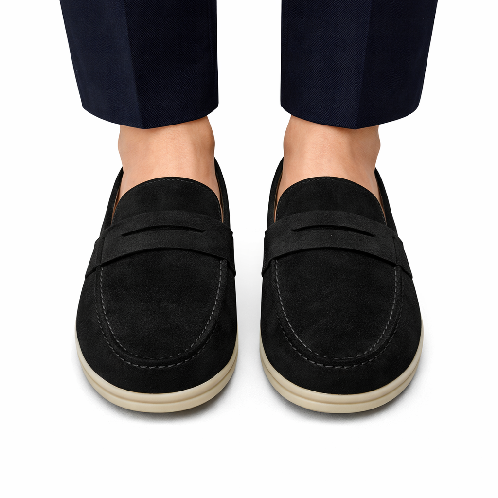 Valmont | Nubuck Suede Retro Loafers