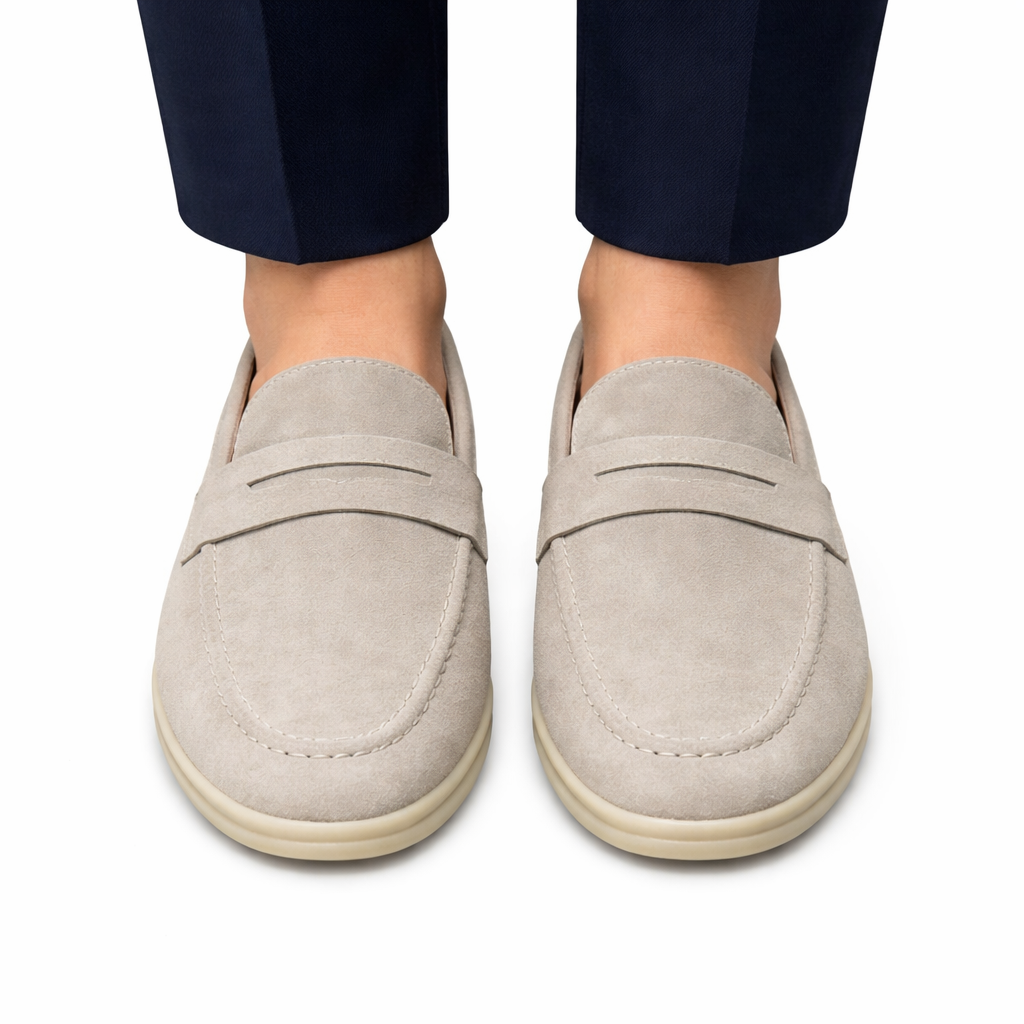 Valmont | Nubuck Suede Retro Loafers
