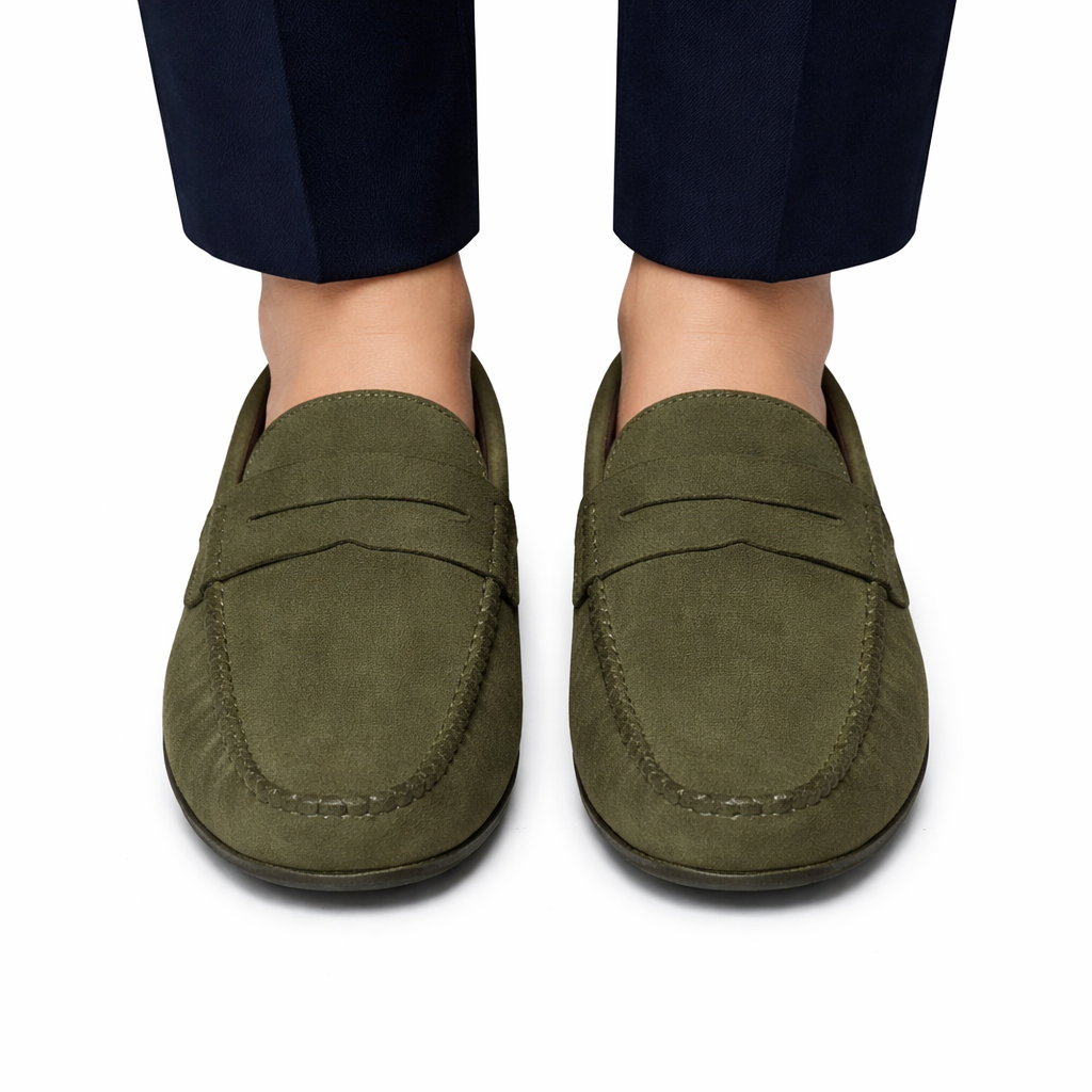 Alviero | Suede Leather Driving Loafers