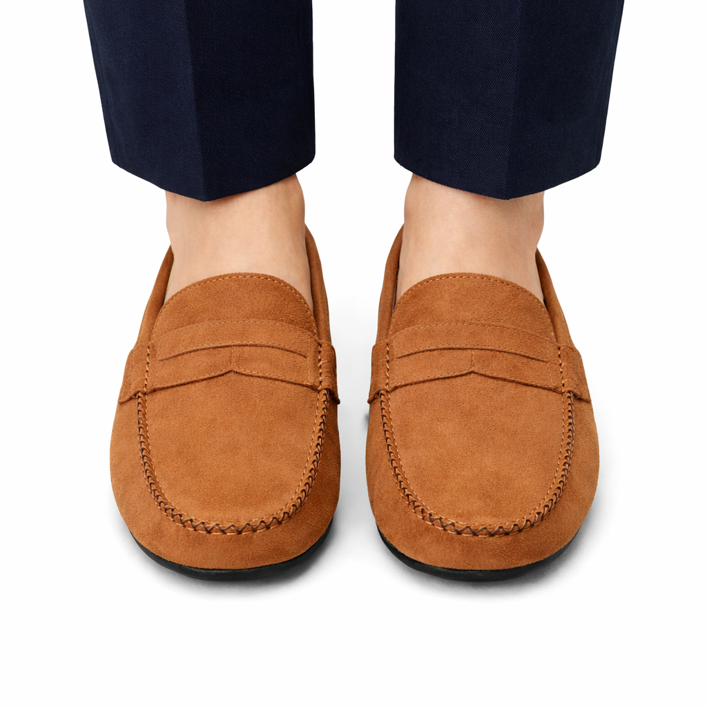 Alviero | Suede Leather Driving Loafers