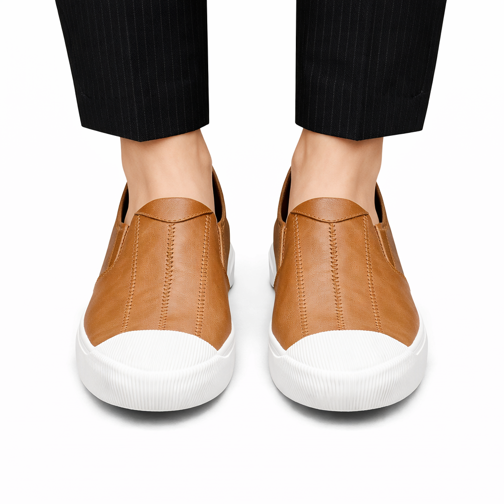 Cavero | Lightweight PU Leather Slip-On Loafers